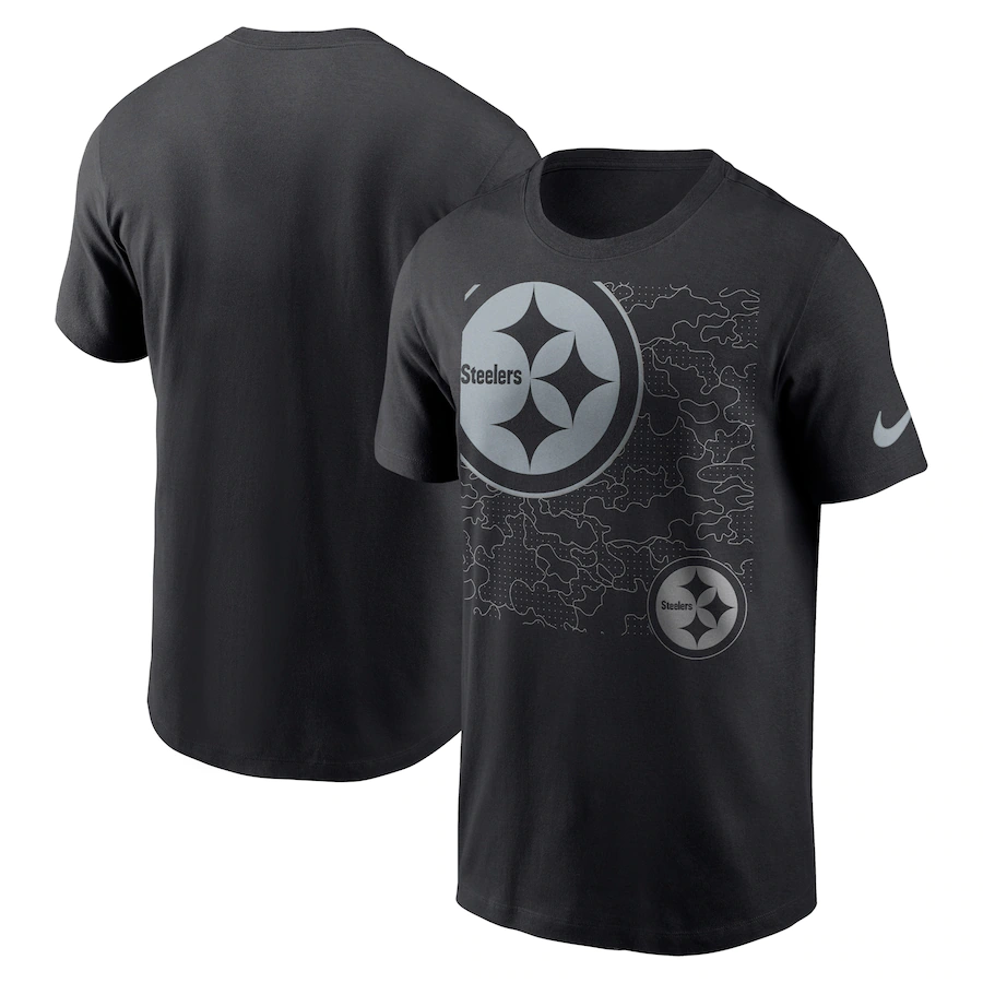 Men's Pittsburgh Steelers Black T-Shirt Men's Pittsburgh Steelers Black T-Shirt
